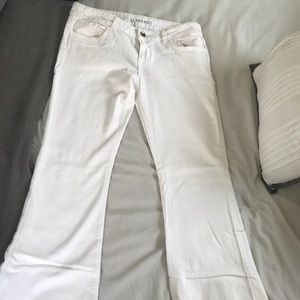 J Brand White Flare Jeans